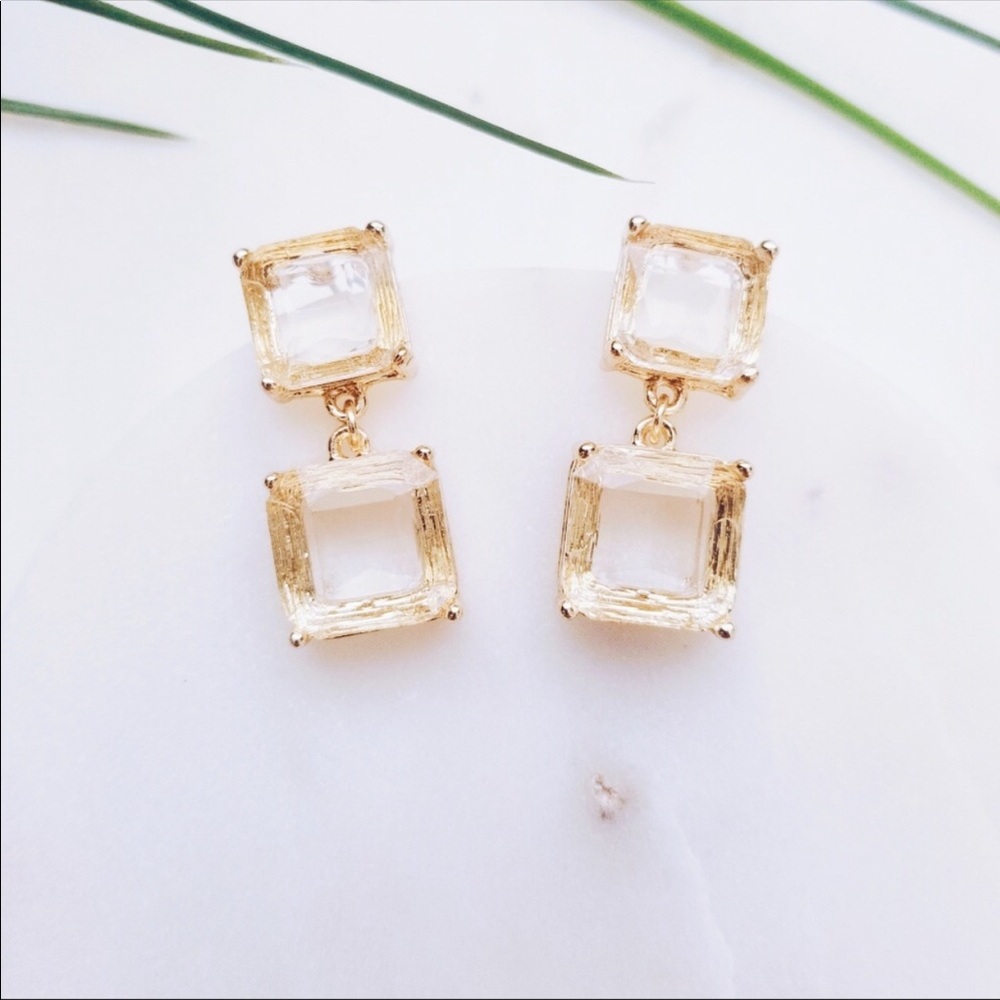 Glass Crystal Statement Earings